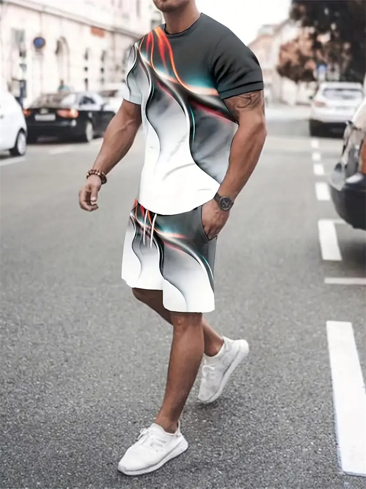 Running Gears - تي شيرت للرجال والنساء بتصميم متدرج