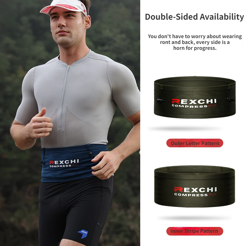 Running Belt Waist - حقيبة خصر للجري مخفية من REXCHI،