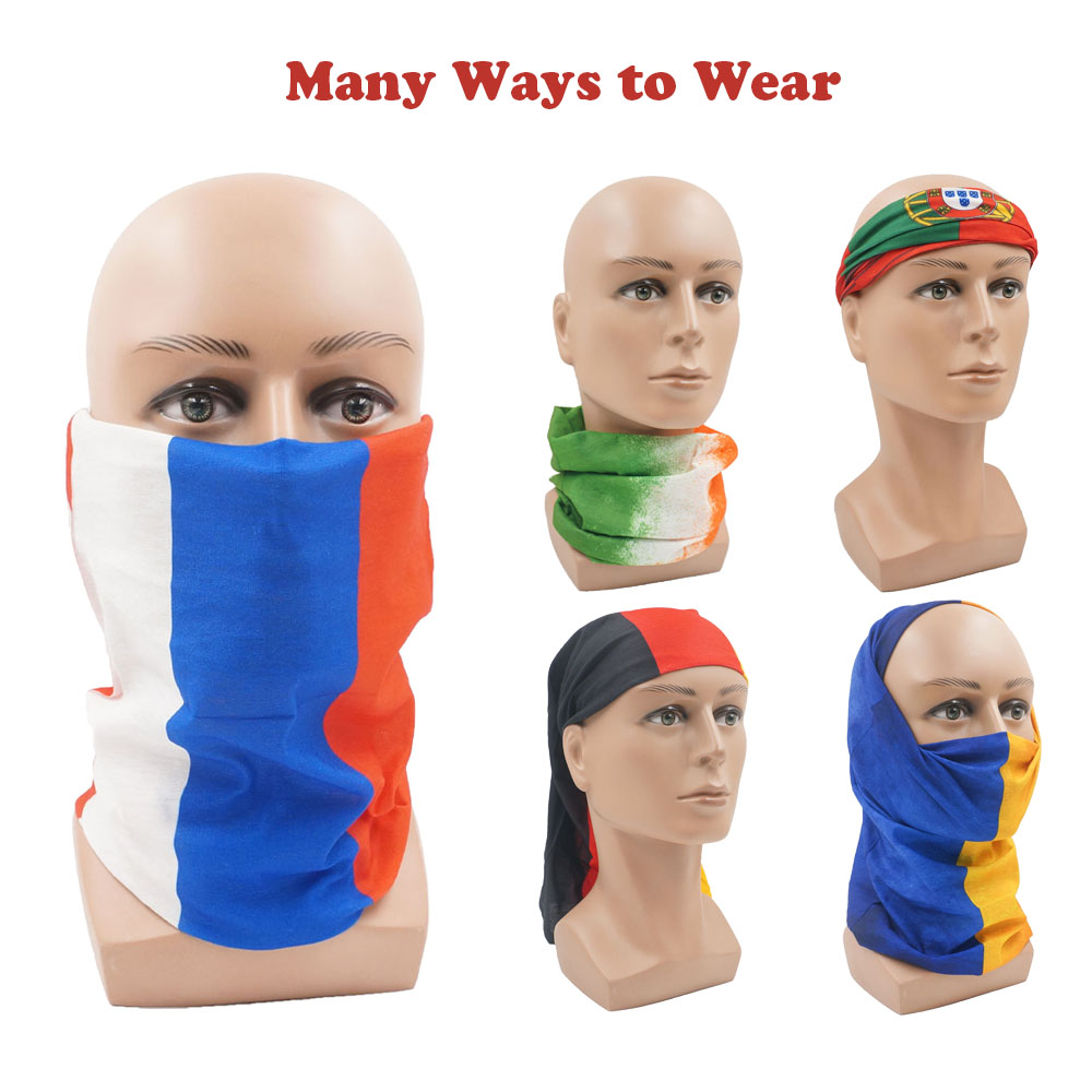 Running Gear For - البلدان الأوروبية الوجه والرقبة الجراب العلم