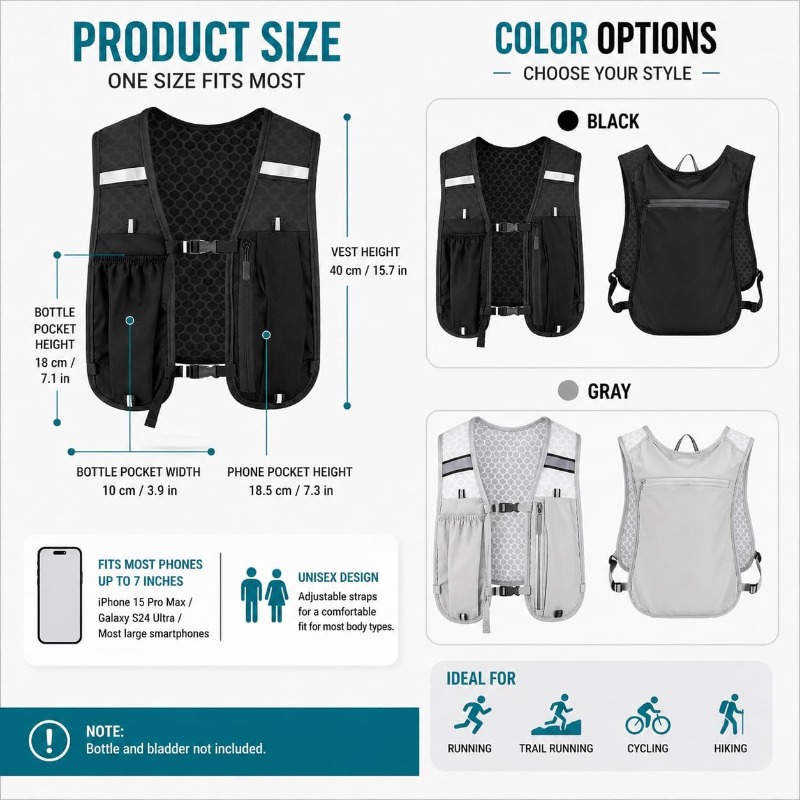 سترة عاكسة خفيفة الوزن للجري و - مراجعة Running Gear Storage وسعره
