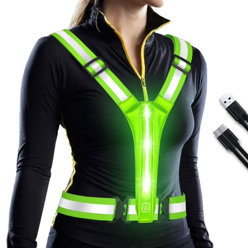 سترة عاكسة للضوء مزودة بإضاءة  - مراجعة Running Gear Night وسعره