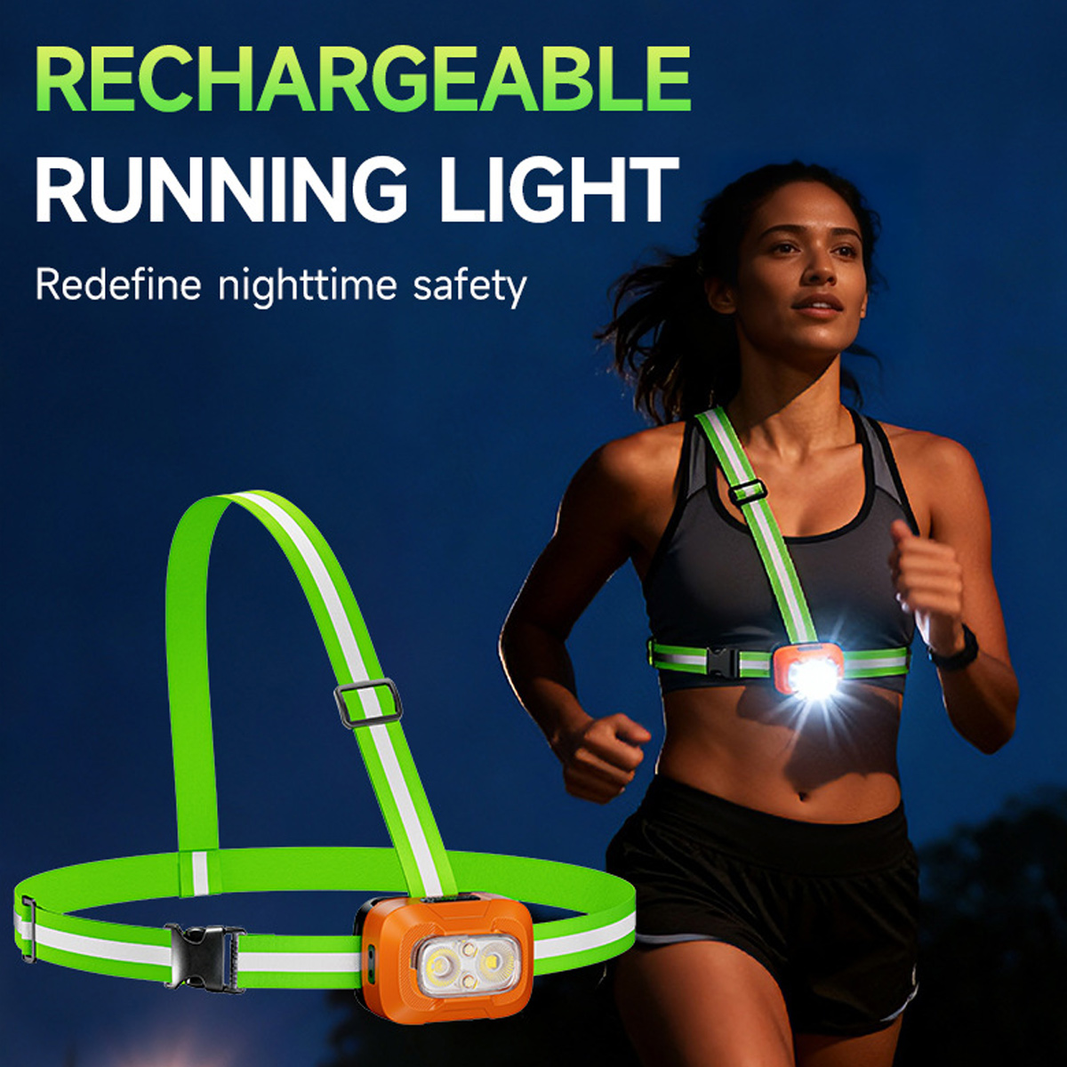 مصباح للجري قابل لإعادة الشحن  - مراجعة Running Gear Night وسعره
