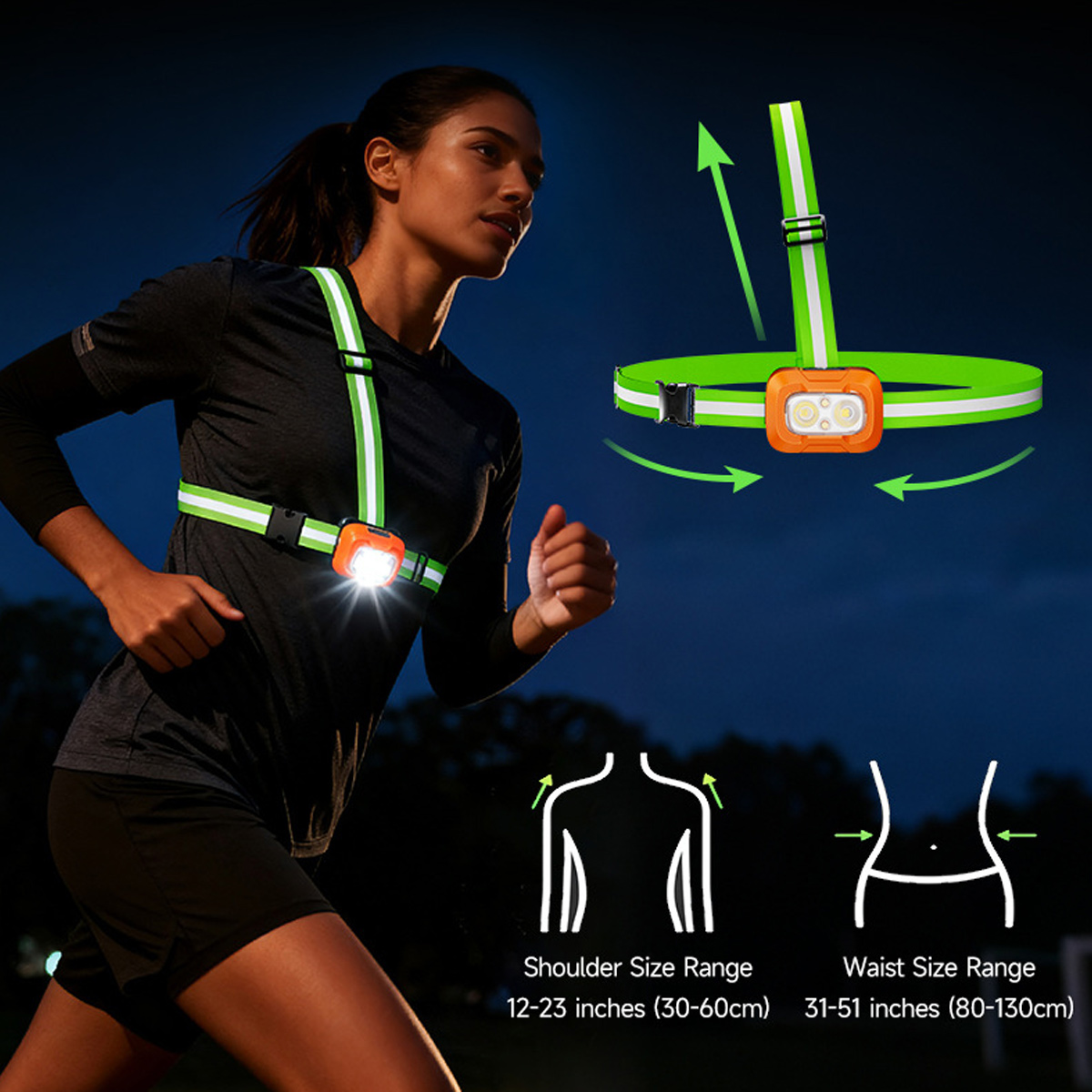 مصباح للجري قابل لإعادة الشحن  - مراجعة Running Gear Night وسعره