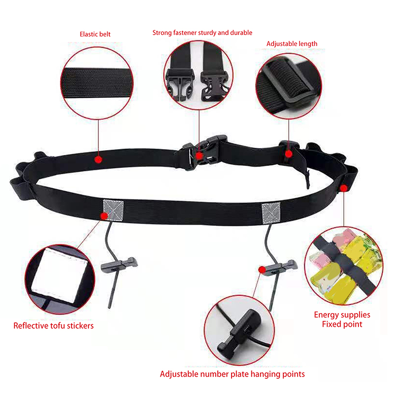 حامل مريلة لرقم سباق الجري وحز - مراجعة Running Belt Waist وسعره