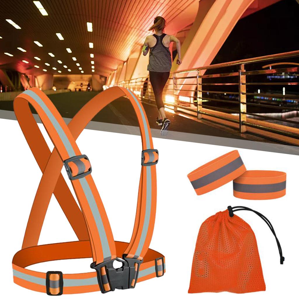 أحزمة عاكسة قابلة للتعديل ومرن - مراجعة Running Gear Night وسعره