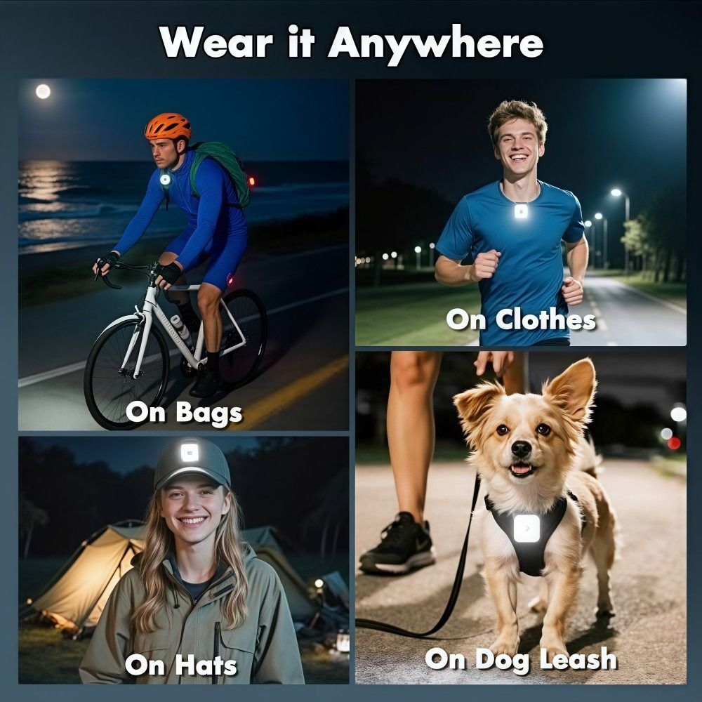 أضواء جري ليلية قابلة لإعادة ا - مراجعة Running Gear On وسعره