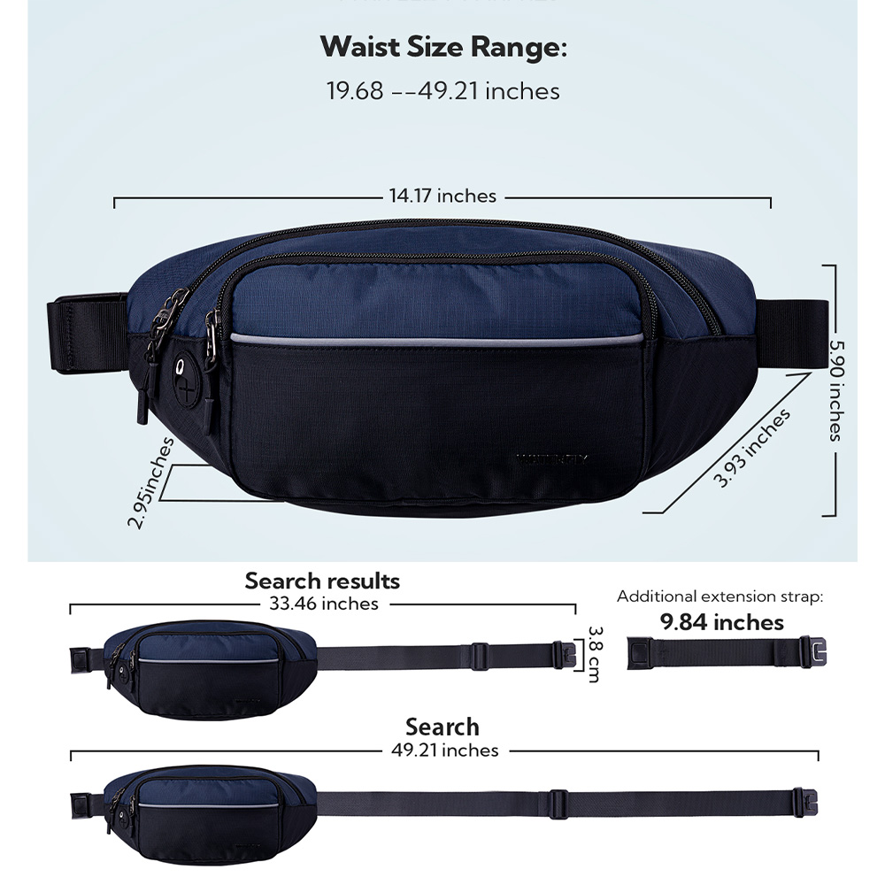 حقيبة خصر WATERFLY Fanny Pack، - مراجعة Running Belt Waist وسعره