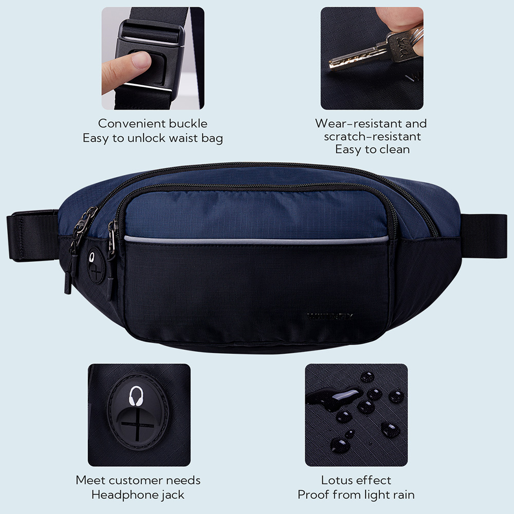حقيبة خصر WATERFLY Fanny Pack، - مراجعة Running Belt Waist وسعره