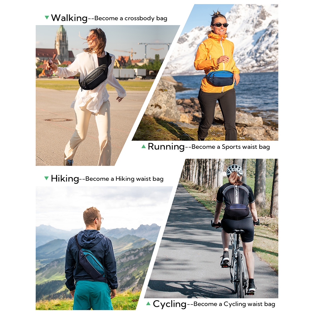 حقيبة خصر WATERFLY Fanny Pack، - مراجعة Running Belt Waist وسعره