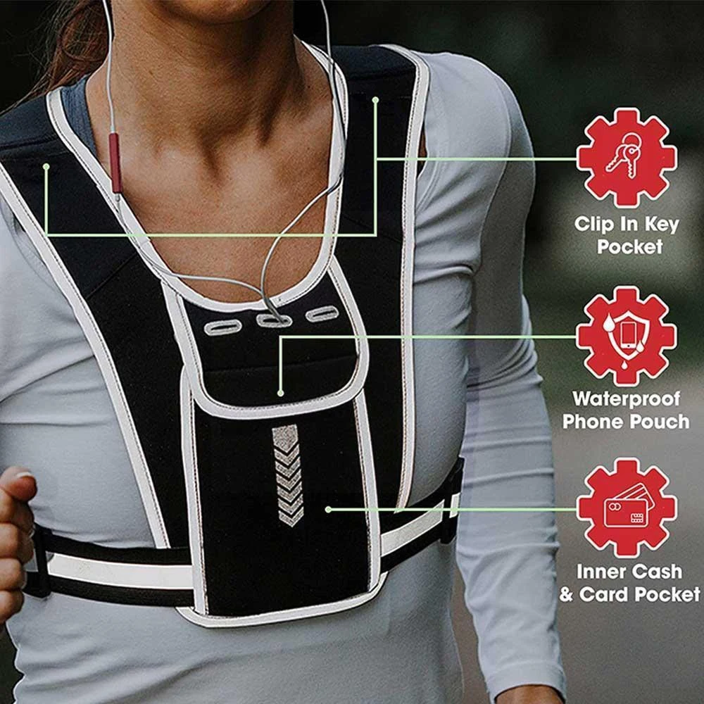 سترة جري مع حامل هاتف للرجال و - مراجعة Running Gear Sale وسعره