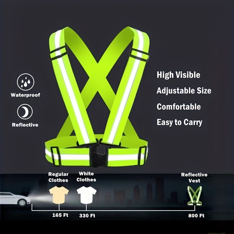 سترة أمان عاكسة عالية الوضوح ل - مراجعة Running Gear Night وسعره