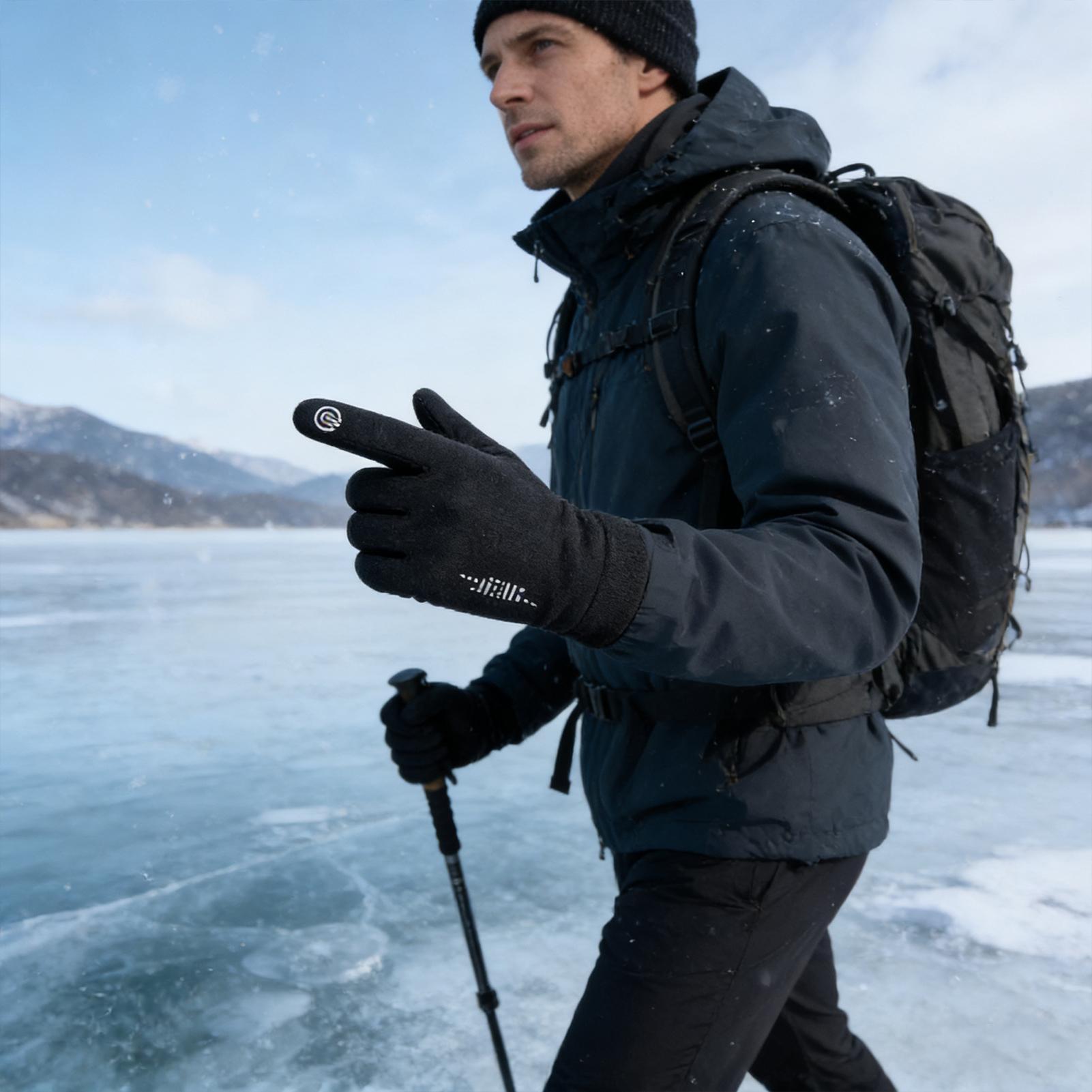 قفازات ركوب الدراجات الدافئة ك - مراجعة Running Gear In Snow وسعره